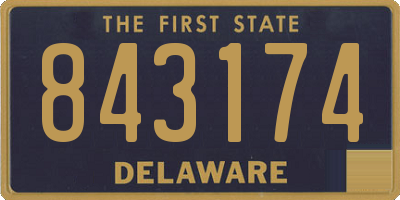 DE license plate 843174
