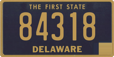 DE license plate 84318
