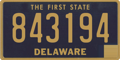 DE license plate 843194
