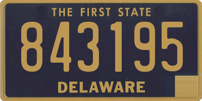 DE license plate 843195