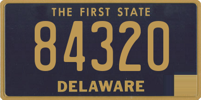 DE license plate 84320
