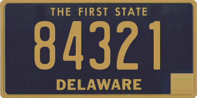 DE license plate 84321
