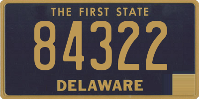 DE license plate 84322