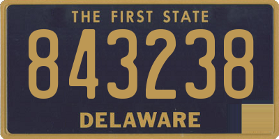 DE license plate 843238