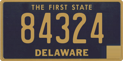 DE license plate 84324