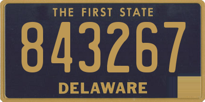 DE license plate 843267