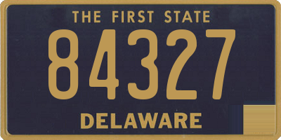 DE license plate 84327