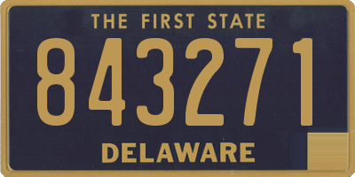 DE license plate 843271