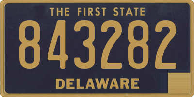 DE license plate 843282
