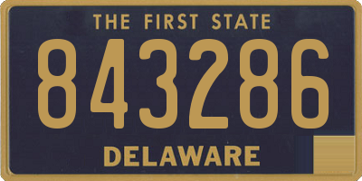 DE license plate 843286