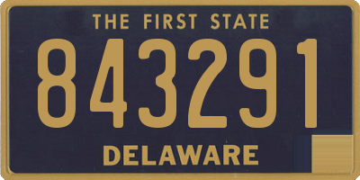 DE license plate 843291