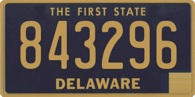 DE license plate 843296