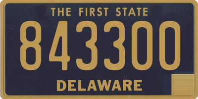 DE license plate 843300