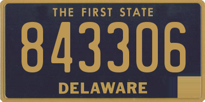 DE license plate 843306
