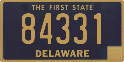DE license plate 84331