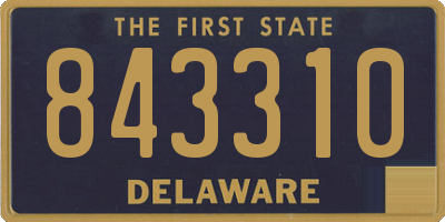DE license plate 843310