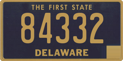 DE license plate 84332