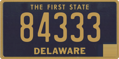 DE license plate 84333