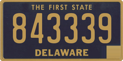 DE license plate 843339