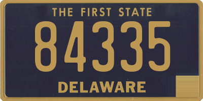 DE license plate 84335