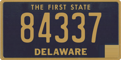 DE license plate 84337