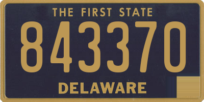 DE license plate 843370