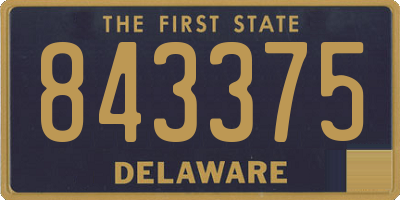 DE license plate 843375