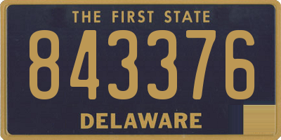 DE license plate 843376