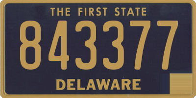DE license plate 843377