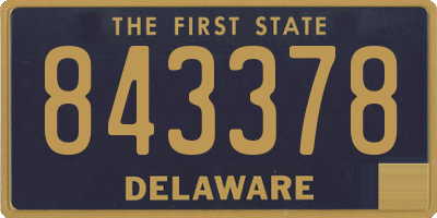 DE license plate 843378