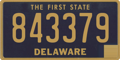 DE license plate 843379