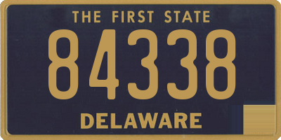 DE license plate 84338