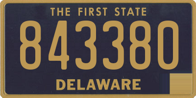 DE license plate 843380