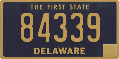 DE license plate 84339