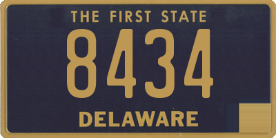 DE license plate 8434