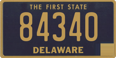 DE license plate 84340