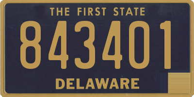 DE license plate 843401