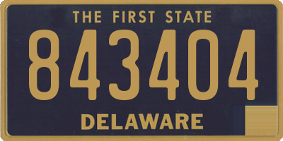 DE license plate 843404