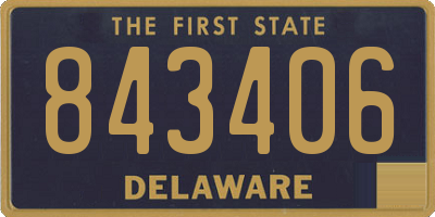 DE license plate 843406