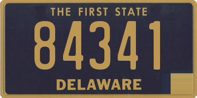 DE license plate 84341