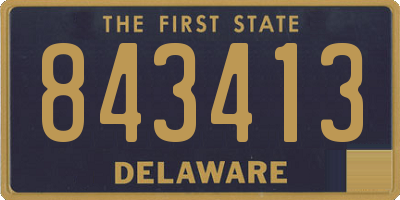 DE license plate 843413