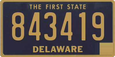 DE license plate 843419