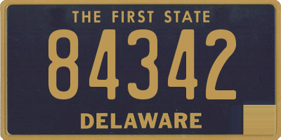 DE license plate 84342