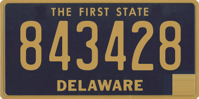 DE license plate 843428