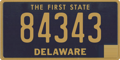 DE license plate 84343