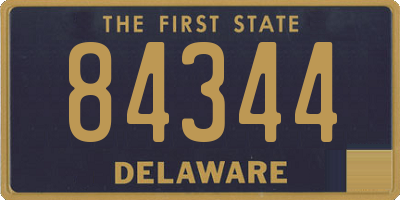 DE license plate 84344