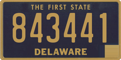 DE license plate 843441