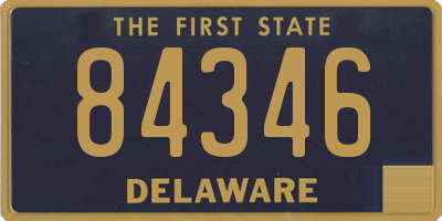 DE license plate 84346