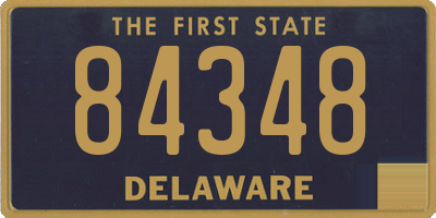 DE license plate 84348