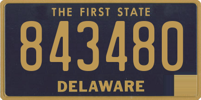 DE license plate 843480
